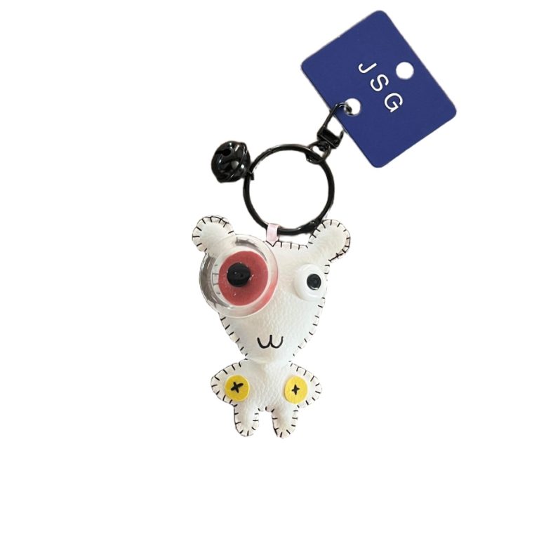 چارم بگ فانتزی سفید آویز کیف دخترانه