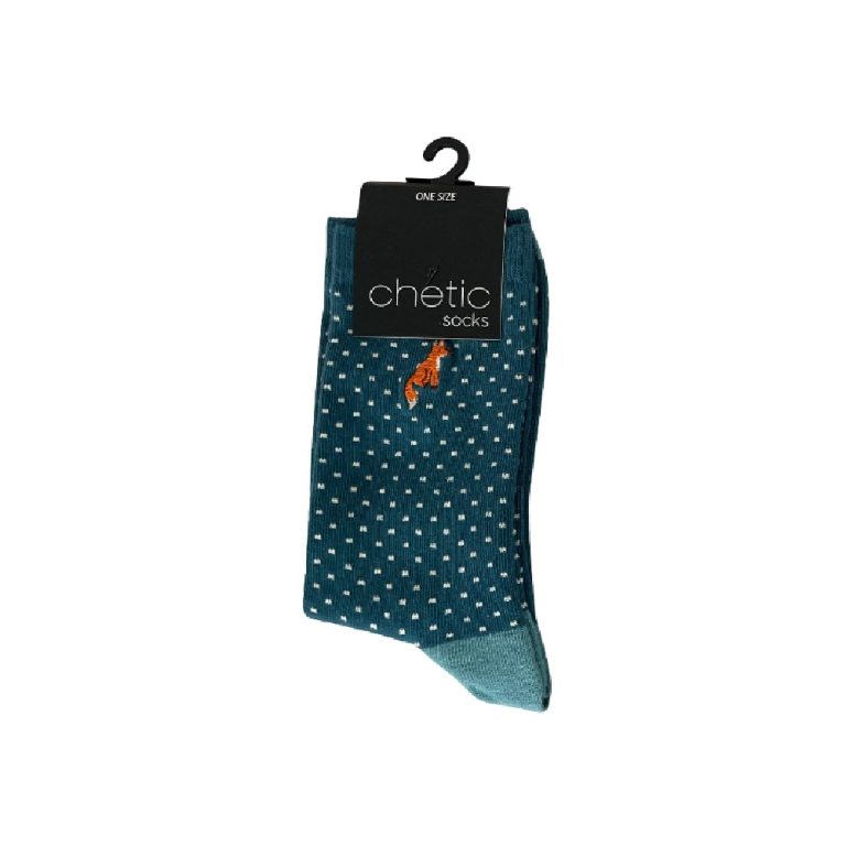 جوراب زنانه چتیک طرح روباه و زمینه خالدار